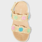 SANDALIAS CAFE FLORES COLORES