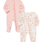 PIJAMAS 2 PZS ROSA FLORES