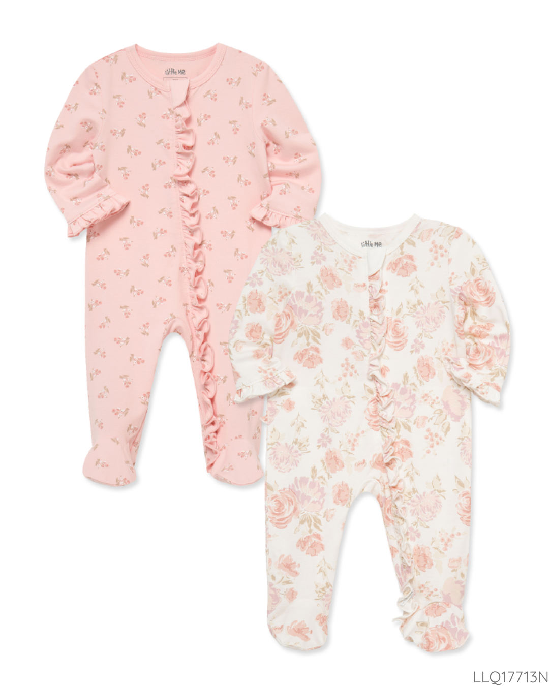 PIJAMAS 2 PZS ROSA FLORES