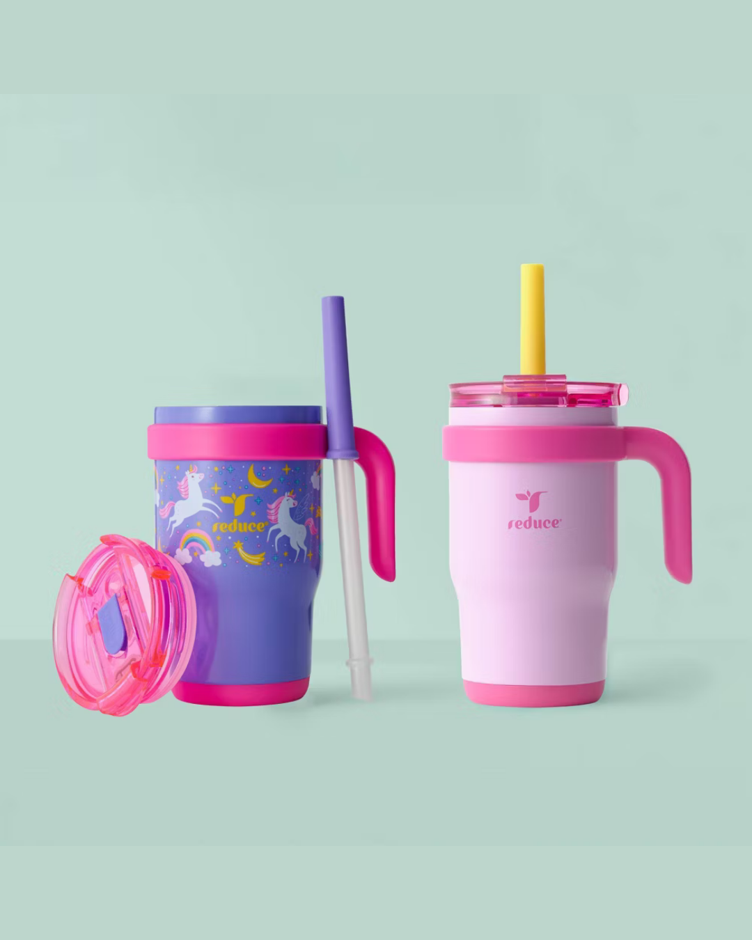 SET DE TERMOS REDUCE 14 OZ ROSADO Y MORADO