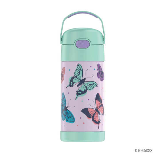 TERMO MARIPOSAS VERDE INSULADO 12OZ THERMOS