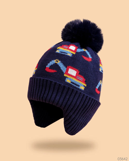 GORRO AZUL EXCAVADORA AZUL