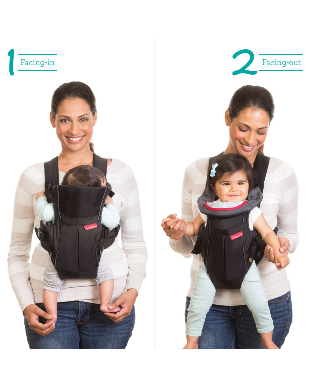 PORTABEBÉ SWIFT CLASSIC INFANTINO - NEGRO
 8-25 LIBRAS