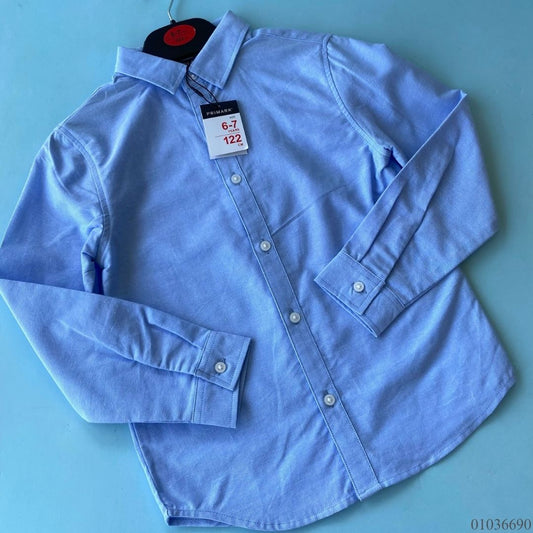 CAMISA FORMAL NIÑO AZUL PM