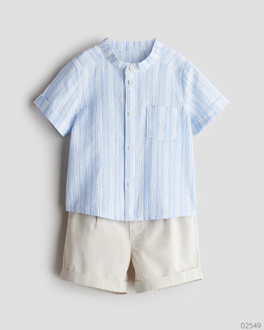 TRAJE 2 PZS H&M CAMISA AZUL