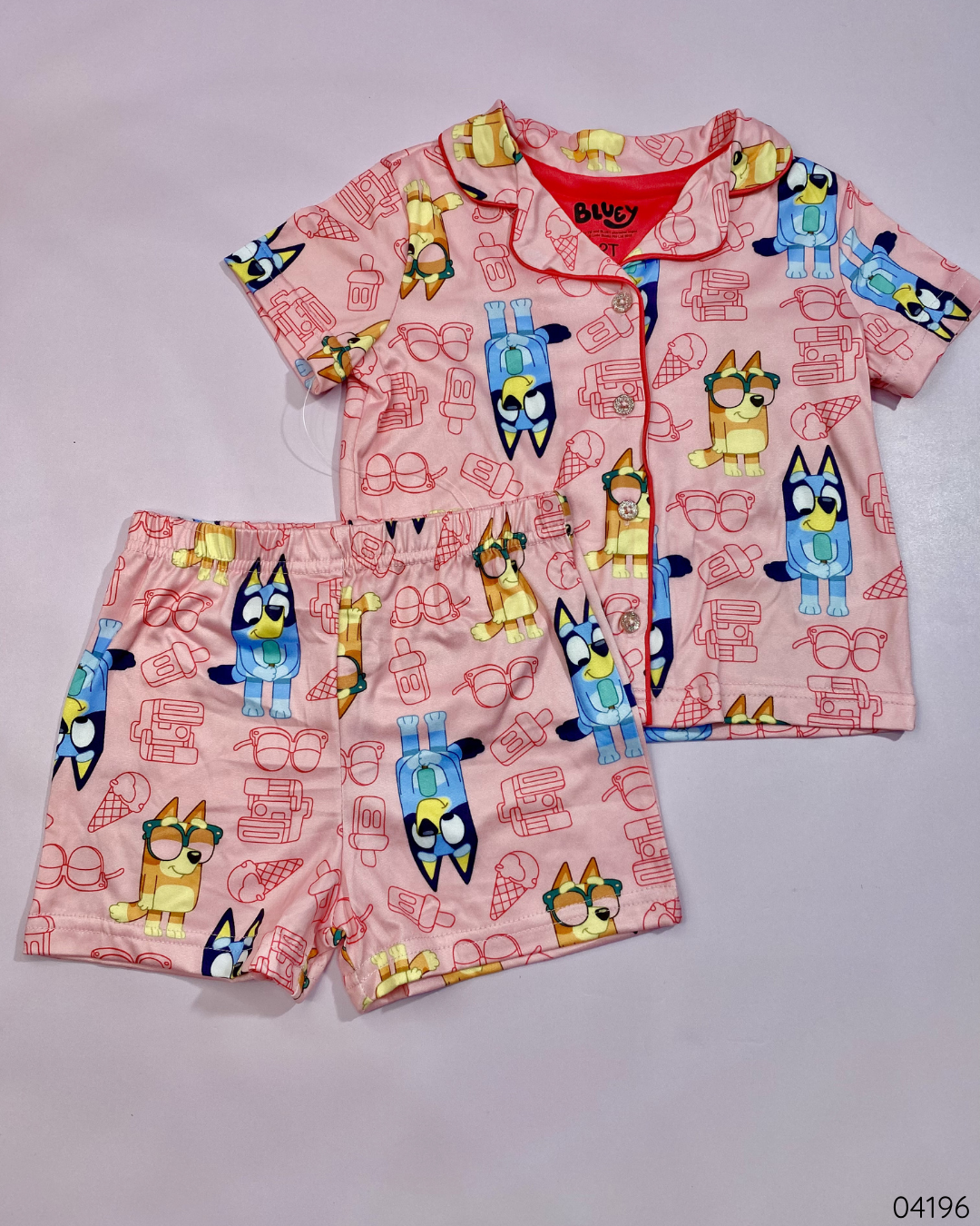 PIJAMA BLUEY Y BINGO ROSA