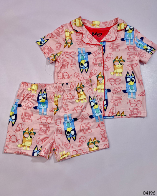 PIJAMA BLUEY Y BINGO ROSA