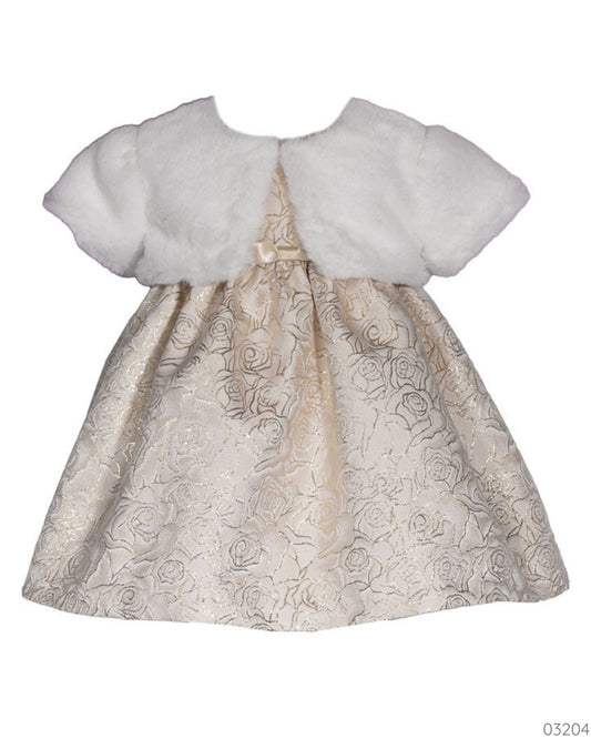 VESTIDO ELEGANTE CHALECO BLANCO