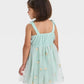 VESTIDO TUL FLORES VERDE