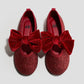 ZAPATOS ROJOS CHONGO TERCIOPELO GIRL H&M