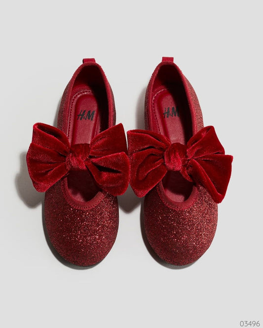 ZAPATOS ROJOS CHONGO TERCIOPELO GIRL H&M