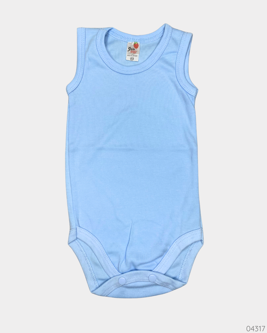 MAMELUCO AZUL SIN MANGAS