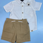 TRAJE FORMAL BLANCO CAFÉ