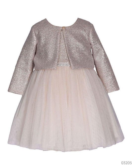 VESTIDO ELEGANTE CHALECO DORAD