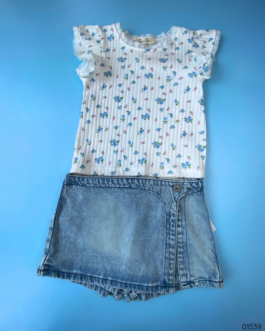 TRAJE 2 PZS FALDA JEAN JESSICA SIMPSON