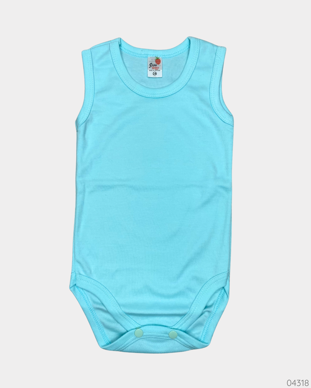 MAMELUCO AZUL CELESTE SIN MANGA