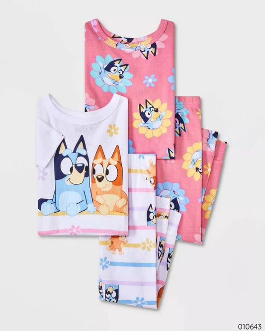 SET DE PIJAMAS BLUEY FLOREADO