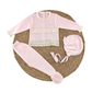 TRAJE TEJIDO ROSADO BLANCO 02707