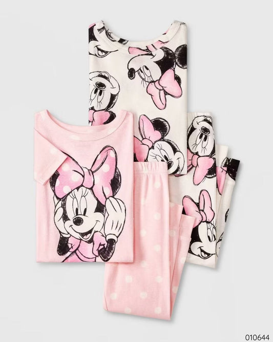 PIJAMAS MINNIE MOUSE 4PZS ROSA