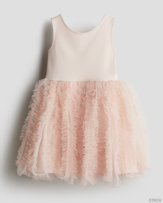 VESTIDO H&M ROSADO TUL