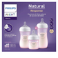 SET BIBERON NATURAL 4,9,11 OZ ROSADO