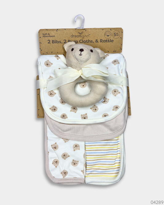 BABERO SALIVERO Y PELUCHE OSO