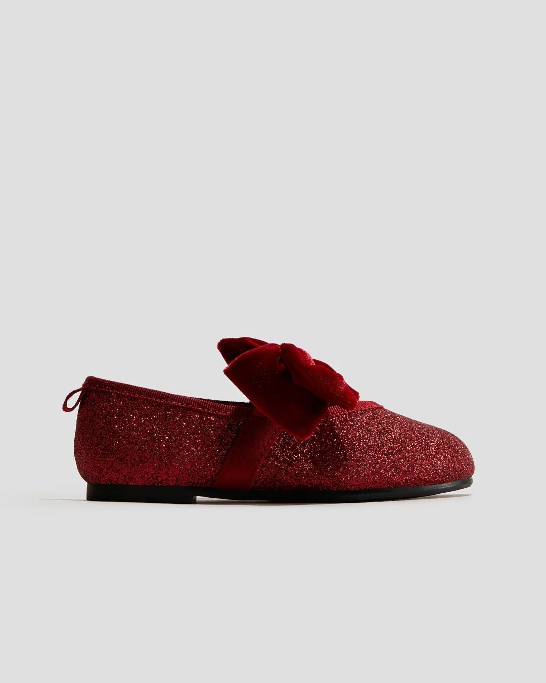 ZAPATOS ROJOS CHONGO TERCIOPELO GIRL H&M