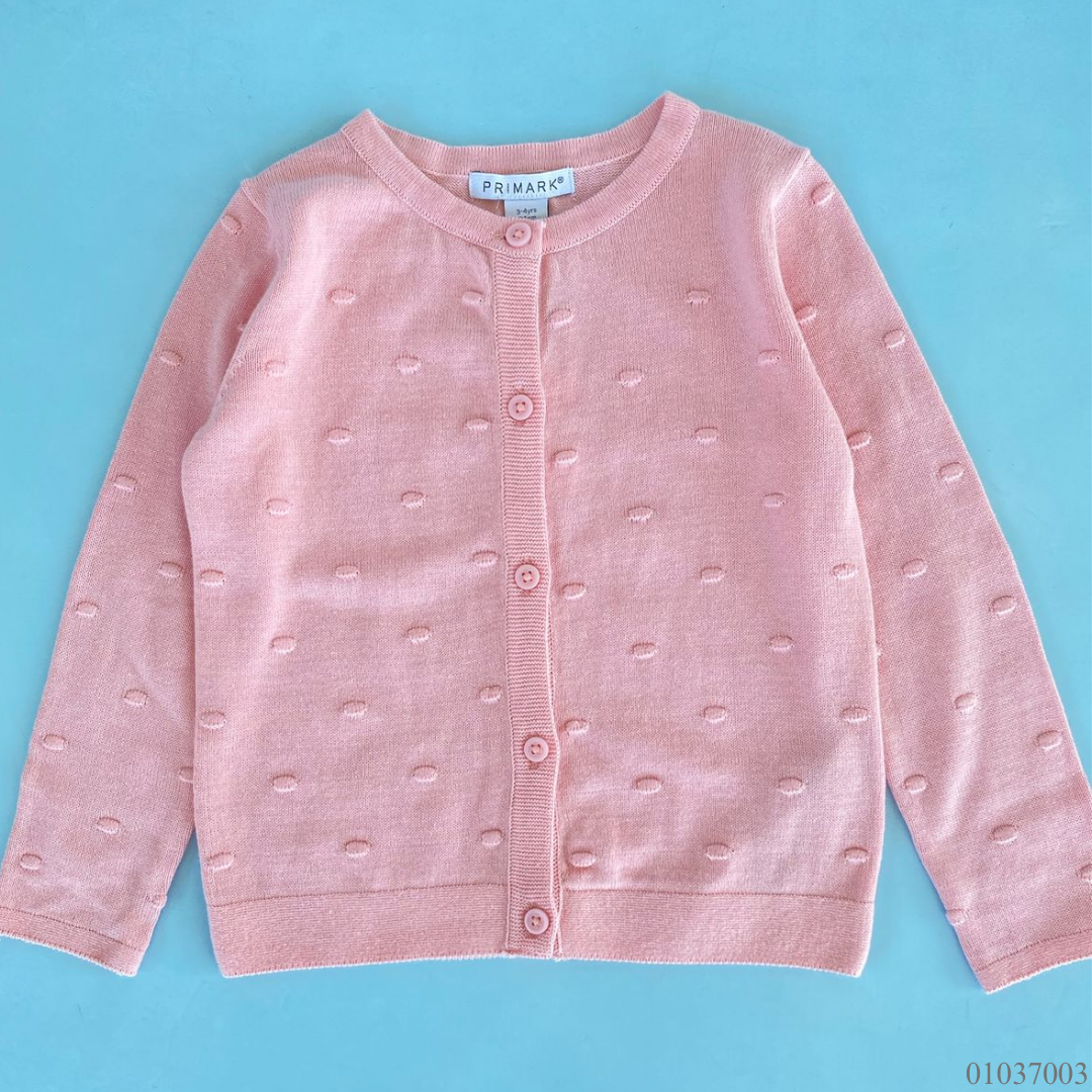 CARDIGAN ROSADO RELIEVES