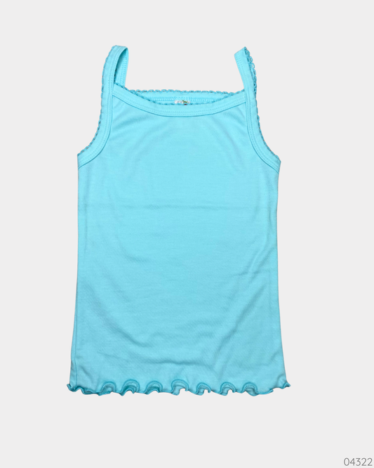 CAMISA AZUL SIN MANGAS