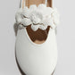 ZAPATOS BLANCOS H&M 3 FLORES GIRL