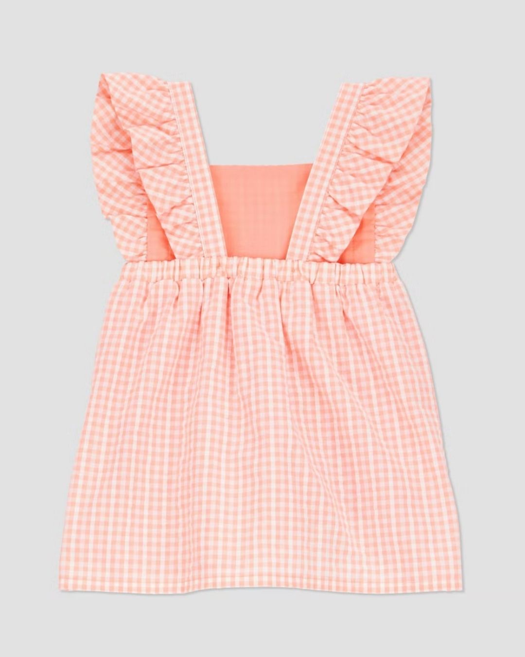 VESTIDO CARTERS CUADRICULADO NARANJA