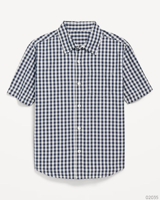 CAMISA FORMAL CUADRICULADA OLD NAVY AZUL