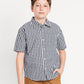 CAMISA FORMAL CUADRICULADA OLD NAVY AZUL
