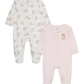 PIJAMAS 2 PZS ROSA OSOS