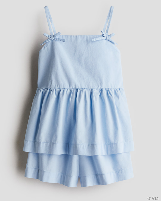 VESTIDO AZUL SHORT H&M