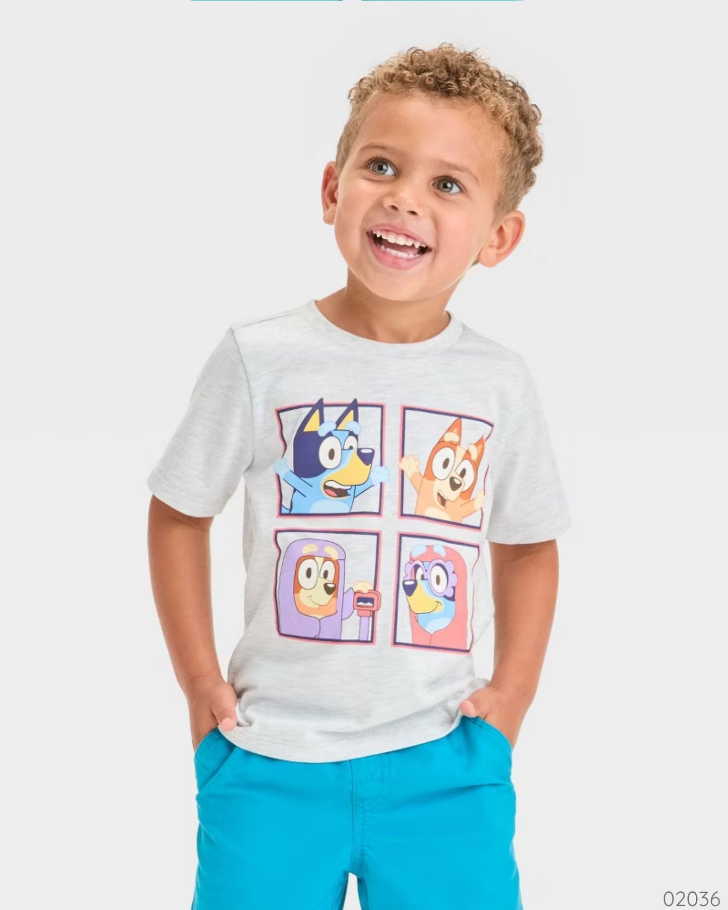 CAMISA GRIS FAMILIA BLUEY