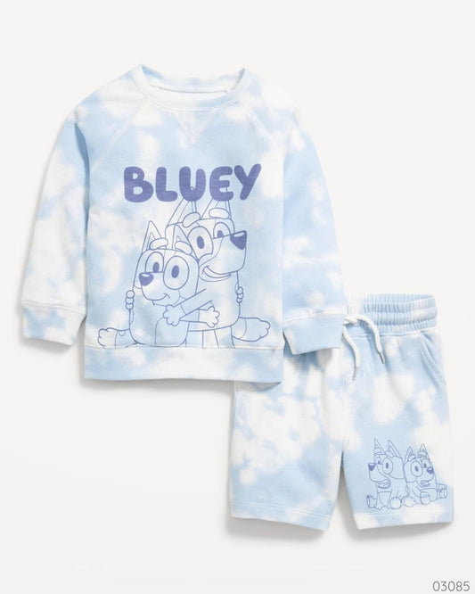 SUETER BLUEY AZUL SHORT