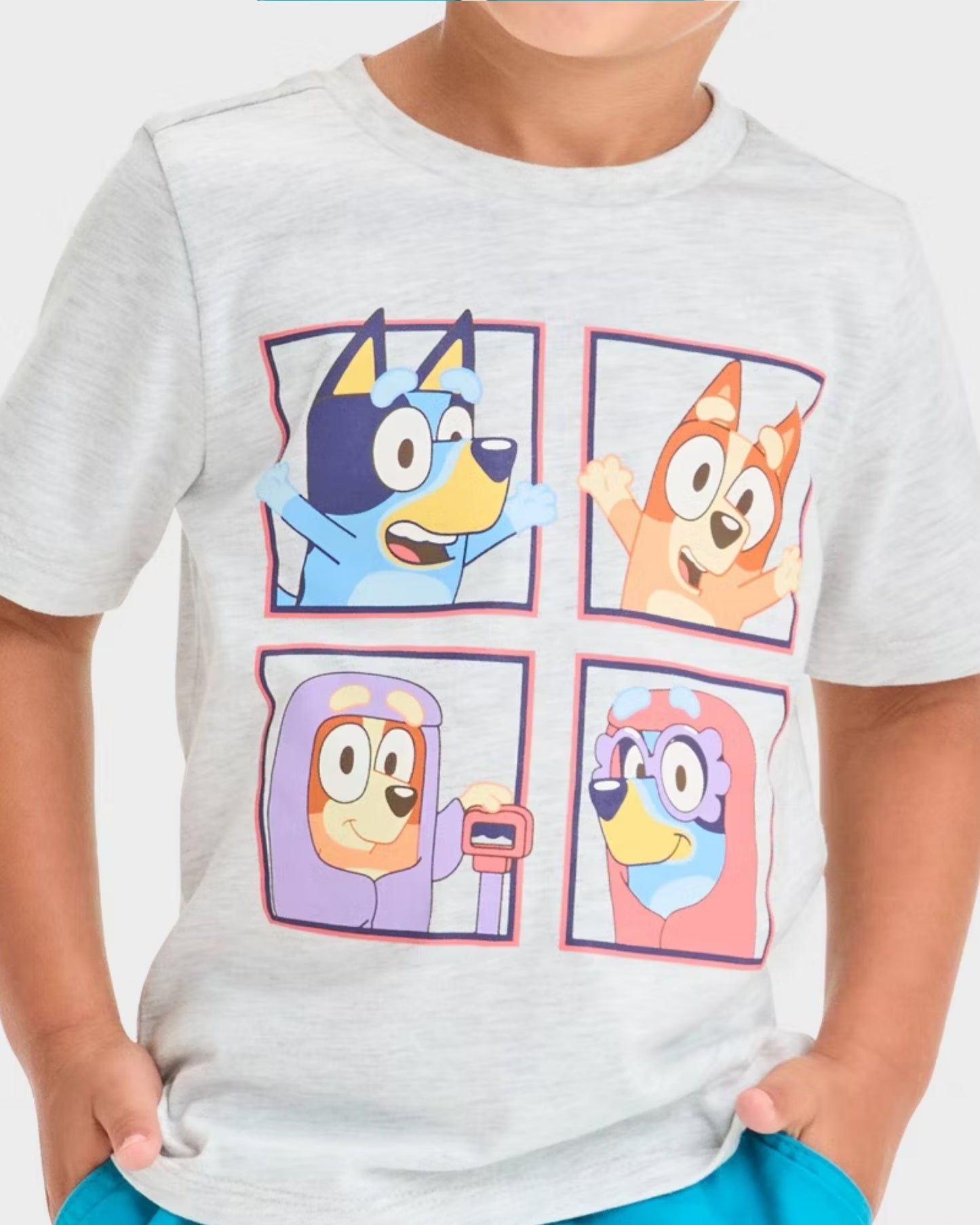 CAMISA GRIS FAMILIA BLUEY