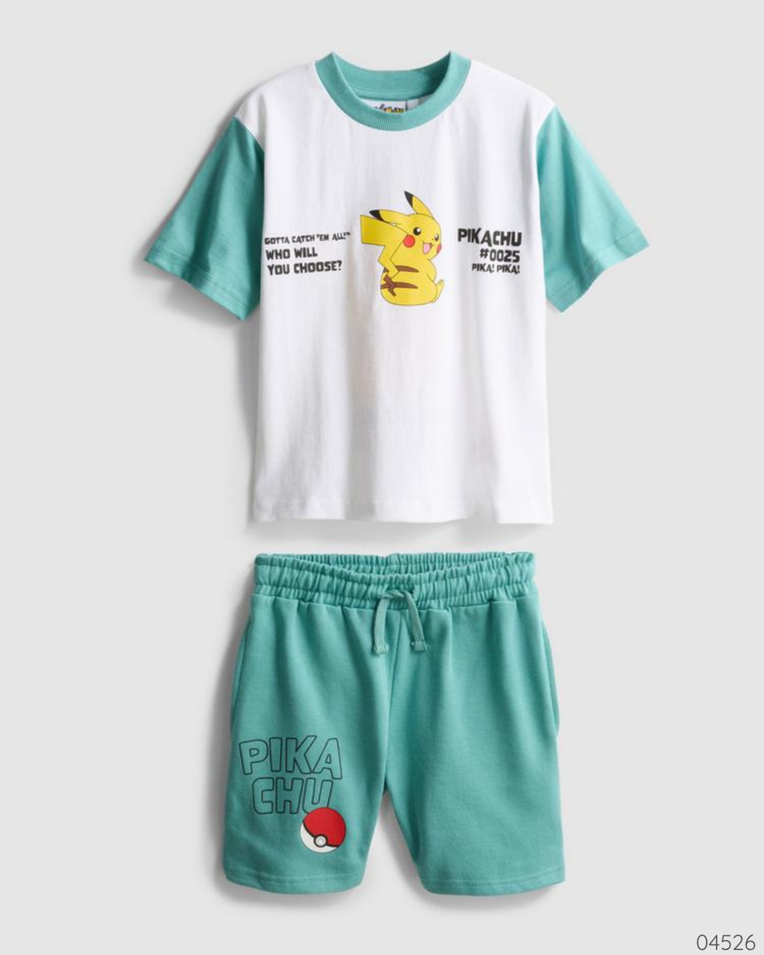 TRAJE POKEMON VERDE BLANCO