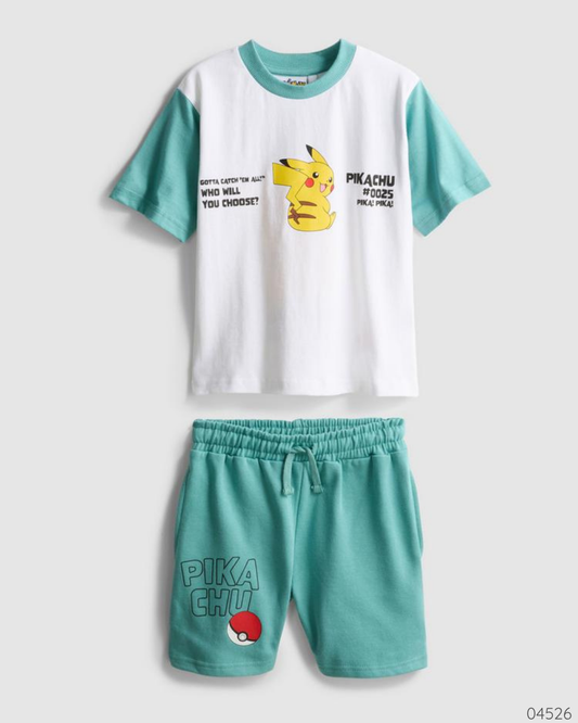 TRAJE POKEMON VERDE BLANCO