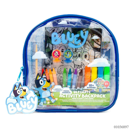 MOCHILA BLUEY ESCOLAR CRAYONES