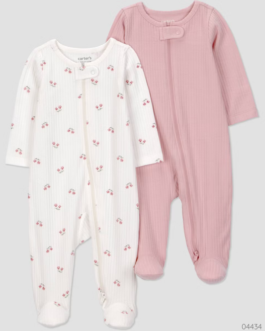SET DE PIJAMAS FLORES ROSADA