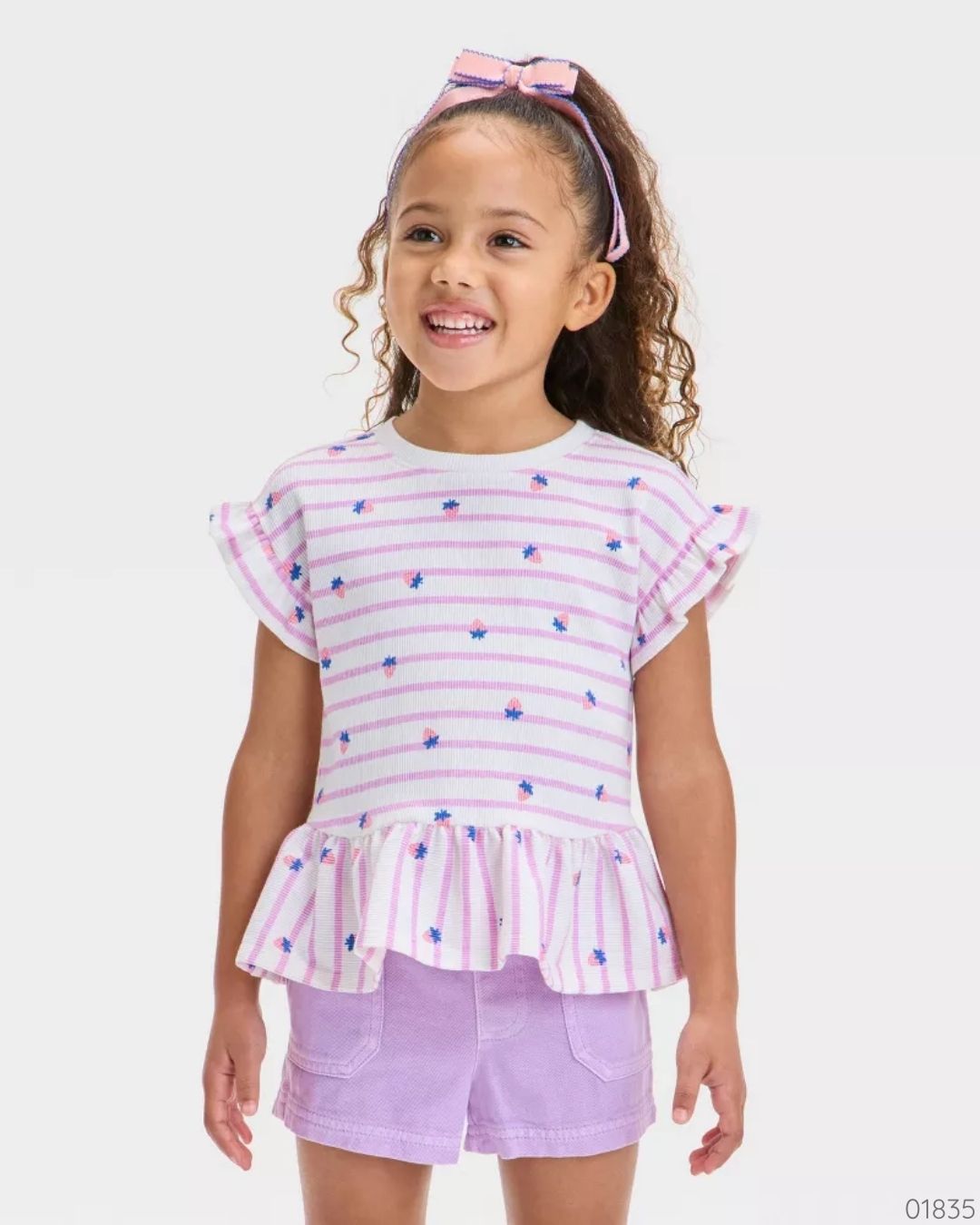 CAMISA CAT & JACK FRESAS MORADA