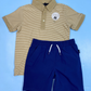 TRAJE 2PZS CAFÉ AZUL