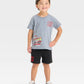 TRAJE 2PZS CARS SHORT NEGRO
