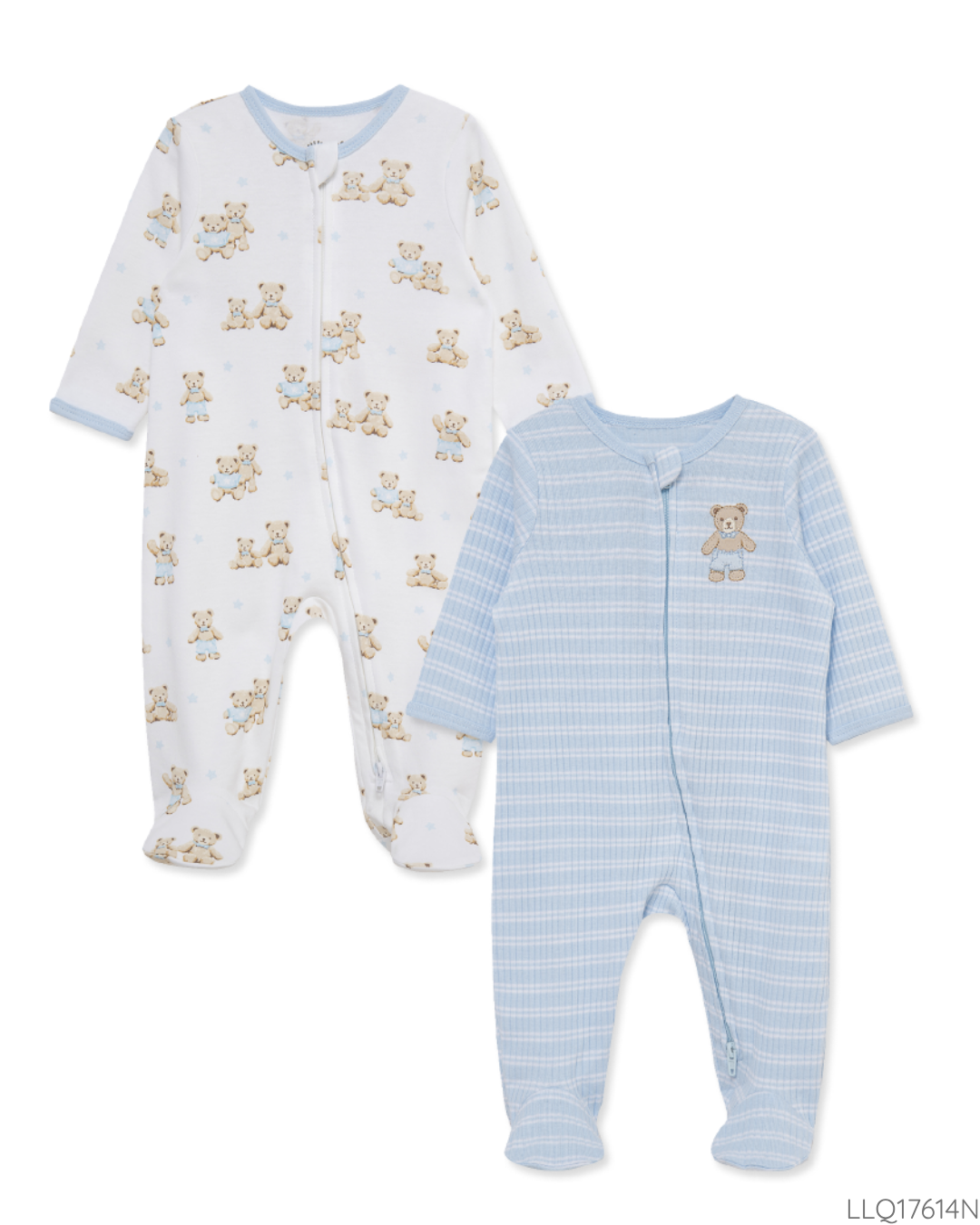 PIJAMAS 2 PZS AZUL OSOS