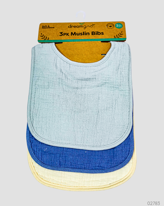 BABERO MUSELINA AZUL 3PZS DREAM