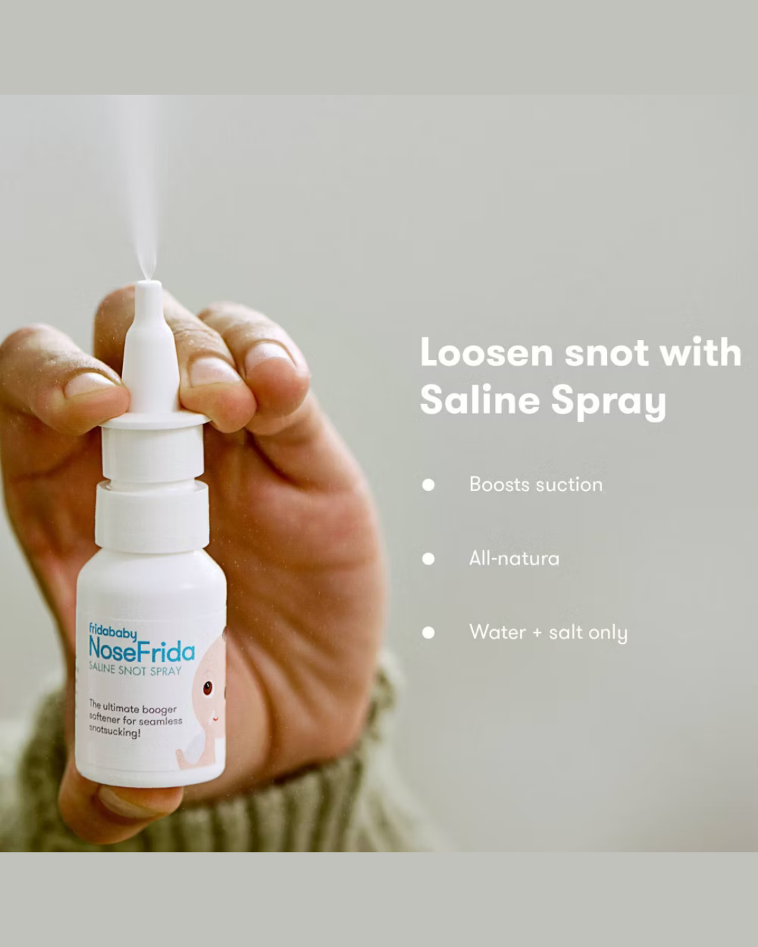 SUCCIONADOR NASAL CON SOLUCION SALINA