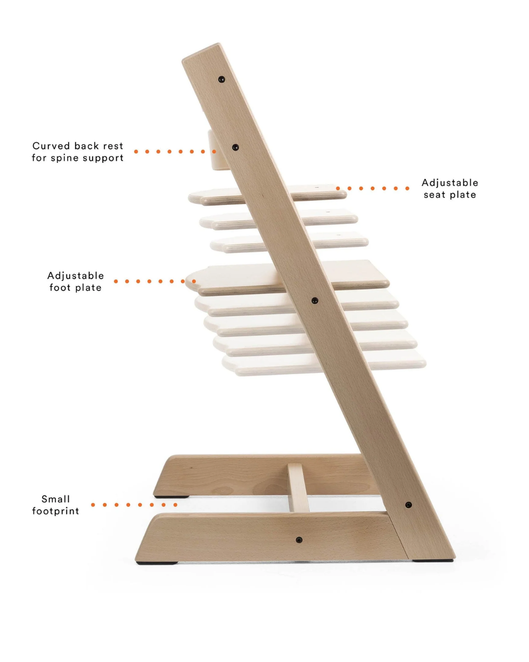 SILLA STOKKE TRIPP TRAPP WHITEWASH COJIN Y BANDEJA