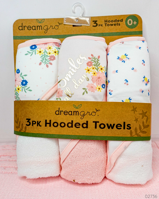 TOALLAS DE BAÑO 3 PZS FLORES